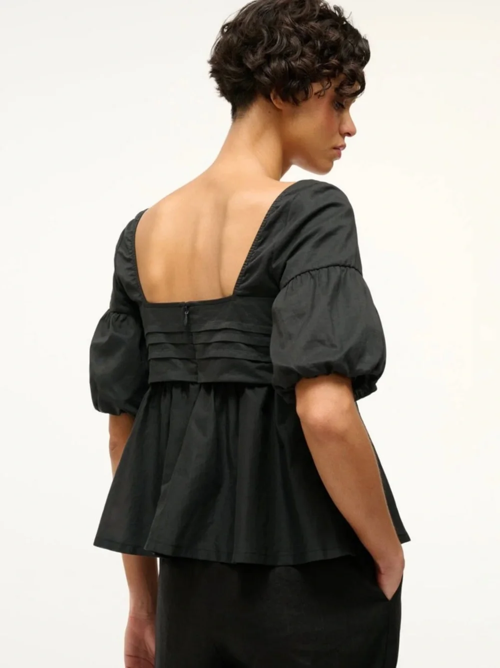 STAUD Black Darla Top Size 4 New With Tags